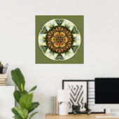 Mandalas from the Heart of Peace, nr. 9 Poster (Thuiskantoor)