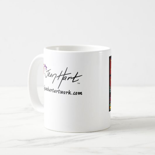 Mandalas in beweging koffiemok (Voorkant links)