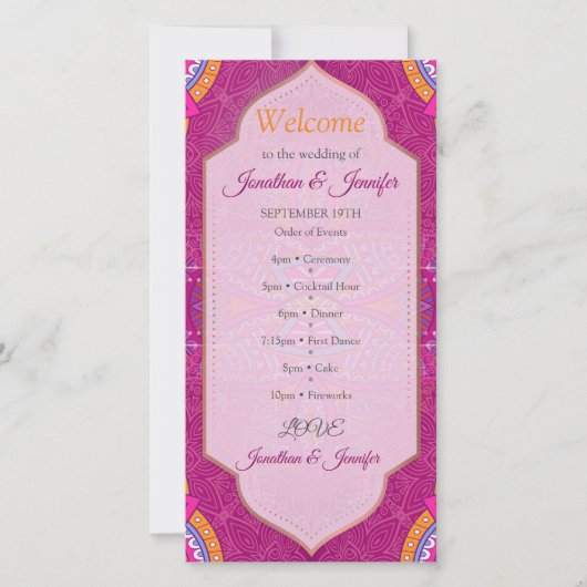 Mandala's in Cerise Pinks & bijpassend herhalingsp (Voorkant)