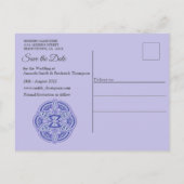 Mandala's in gemengd Nederlands Blauw Aankondigingskaart (Achterkant)