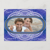 Mandala's in gemengd Nederlands Blauw Aankondigingskaart (Voorkant)