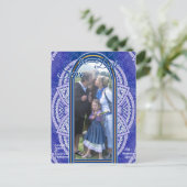 Mandala's in gemengd Nederlands Blauw Aankondigingskaart (Staand voorkant)