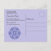 Mandala's in gemengd Nederlands Blauw Aankondigingskaart (Achterkant)