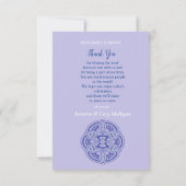 Mandala's in gemengd Nederlands Blauw Dank u RSVP Kaartje (Achterkant)