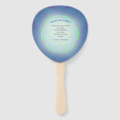 Mandala's in gemengd Nederlands Blauw Handwaaier (Achterkant)