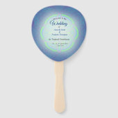 Mandala's in gemengd Nederlands Blauw Handwaaier (Voorkant)