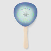 Mandala's in gemengd Nederlands Blauw Handwaaier (Achterkant)