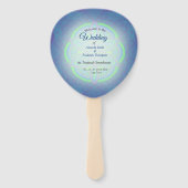 Mandala's in gemengd Nederlands Blauw Handwaaier (Voorkant)