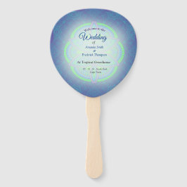 Mandala's in gemengd Nederlands Blauw Handwaaier