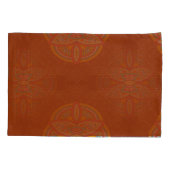 Mandala's in gemengde maroon-herhalingspatronen kussensloop (Achterkant)