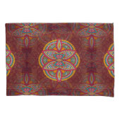 Mandala's in gemengde maroon-herhalingspatronen kussensloop (Voorkant)