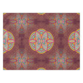 Mandala's in gemengde maroon-herhalingspatronen tafelkleed (Voorkant (Horizontaal))