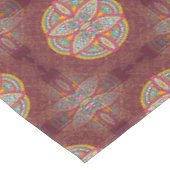 Mandala's in gemengde maroon-herhalingspatronen tafelkleed (Gekanteld)