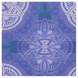 Mandalas in gemengde Nederlandse Blauwe herhaalde Stof