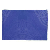 Mandalas in gemengde Nederlandse blauwe herhalings Kussensloop (Achterkant)