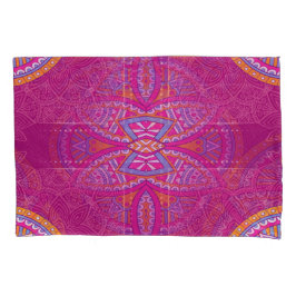 Mandalas in gemengde Pinks herhaalde patronen Kussensloop