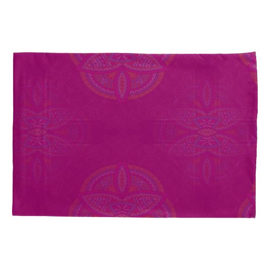 Mandalas in gemengde Pinks herhaalde patronen Kussensloop (Achterkant)