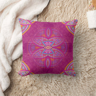 Mandalas in gemengde roze herhaalde patronen kussen
