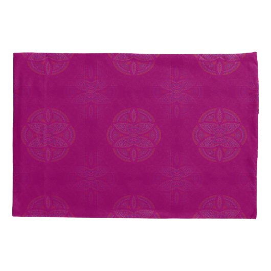 Mandalas in gemengde roze herhaalde patronen kussensloop (Achterkant)