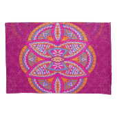 Mandalas in gemengde roze herhaalde patronen kussensloop (Voorkant)