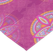 Mandalas in gemengde roze herhaalde patronen tafelkleed (Gekanteld)