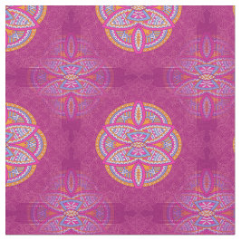 Mandalas in mix Roze herhaalde patronen Stof