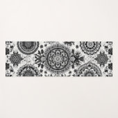 Mandala's in zwart-wit yogamat (Voorkant (horizontaal))