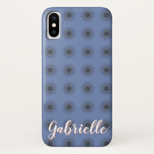 Mandalas kant indian orientale ondergrond Case-Mate iPhone case (Achterkant)