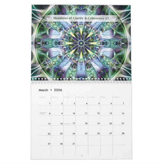 Mandalas of Clarity & Coherence Calendar Kalender (Mar 2026)