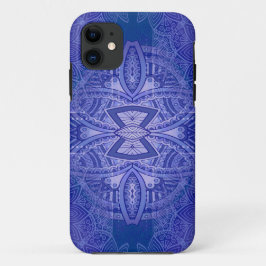 Mandalas op Classic Blue-recidesign Case-Mate iPhone Case