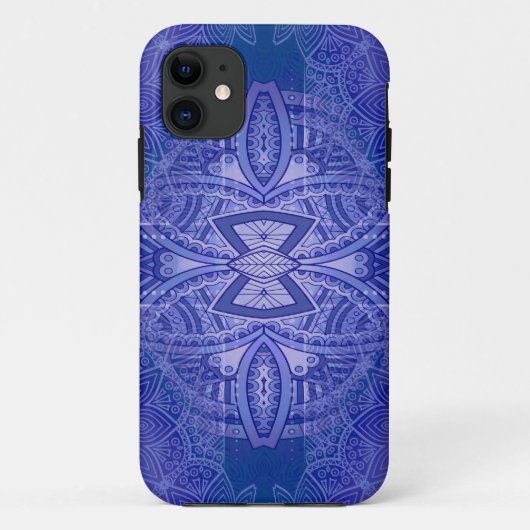Mandalas op Classic Blue-recidesign Case-Mate iPhone Case (Achterkant)