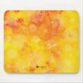 Mandalas op de achtergrond van de Gele en Rode Spe Muismat (Voorkant)