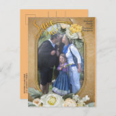 Mandalas op maroon achtergrond aankondigingskaart (Voorkant / Achterkant)