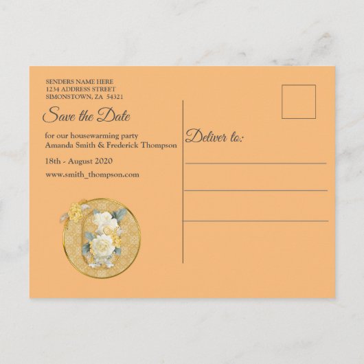 Mandalas op maroon achtergrond aankondigingskaart (Achterkant)