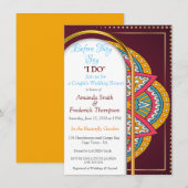 Mandalas op maroon achtergrond kaart (Voorkant / Achterkant)