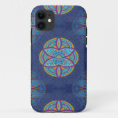 Mandalas op Navy Blue-ontwerp Case-Mate iPhone Case (Achterkant)