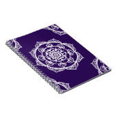 Mandalas op Paars Notitieboek (Rechterzijde)