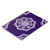 Mandalas op Paars Notitieboek (Linkerzijde)
