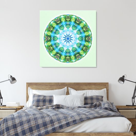 Mandala's uit het hart van de transformatie, nr. 6 canvas afdruk (Insitu (Slaapkamer))