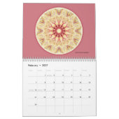 Mandalas van de agenda van het hart van de vrede 2 kalender (Feb 2027)
