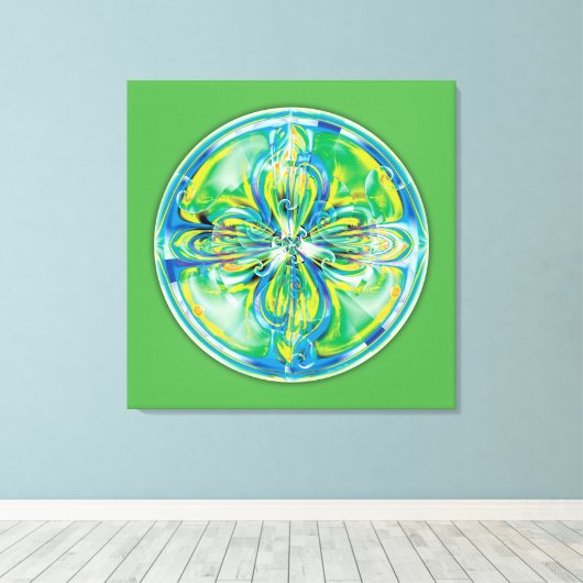 Mandala's van Healing & Awakening, No.6, Canvas (Insitu (Houten vloer))