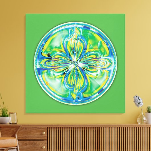 Mandala's van Healing & Awakening, No.6, Canvas (Insitu (Woonkamer))