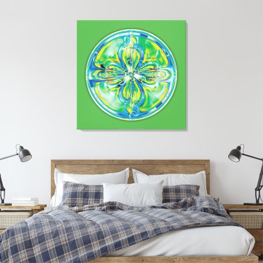 Mandala's van Healing & Awakening, No.6, Canvas (Insitu (Slaapkamer))