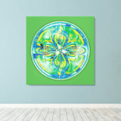 Mandala's van Healing & Awakening, No.6, Canvas Afdruk (Insitu (Houten vloer))