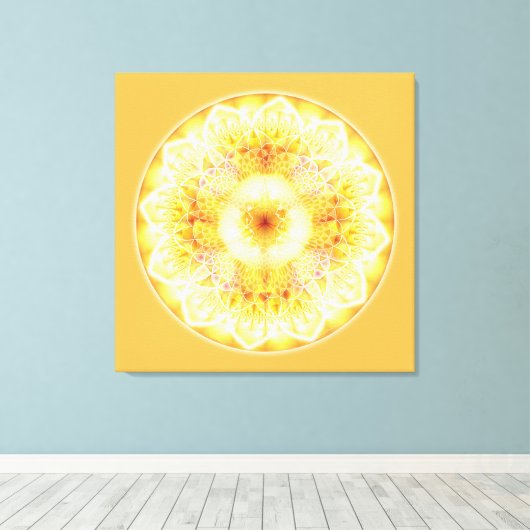 Mandala's van Healing & Awakening, Nr. 1, canvas (Insitu (Houten vloer))
