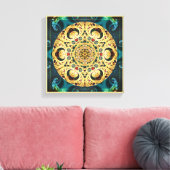 Mandala's van het hart van de vrijheid 22 Canvas P (Insitu (Woonkamer))