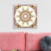 Mandala's van het hart van de vrijheid 9 Canvas Pr (Insitu (Woonkamer))