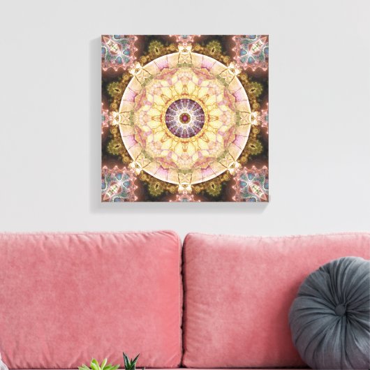 Mandala's van het hart van verandering 2 Ingewikke Canvas Afdruk (Insitu (Woonkamer))