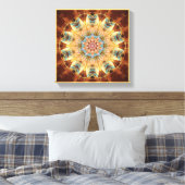 Mandala's van het hart van verandering 4 verpakt C Canvas Afdruk (Insitu (Slaapkamer))