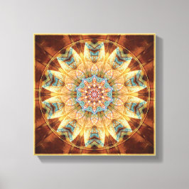 Mandala's van het hart van verandering 4 verpakt C Canvas Afdruk